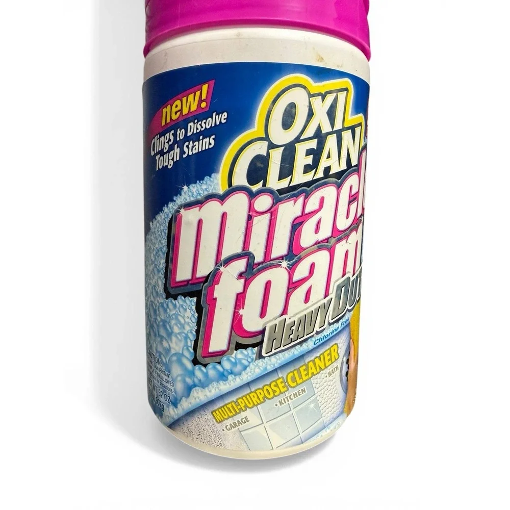 Oxi Clean Miracle Foam Power Cleaner Chlorine Free Stain Dissolving - Discont'd